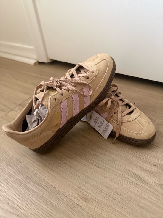 adidas Shoes - ADIDAS WOMENS HANDBALL SPEZIAL SHOES  - tan/pink never been worn!